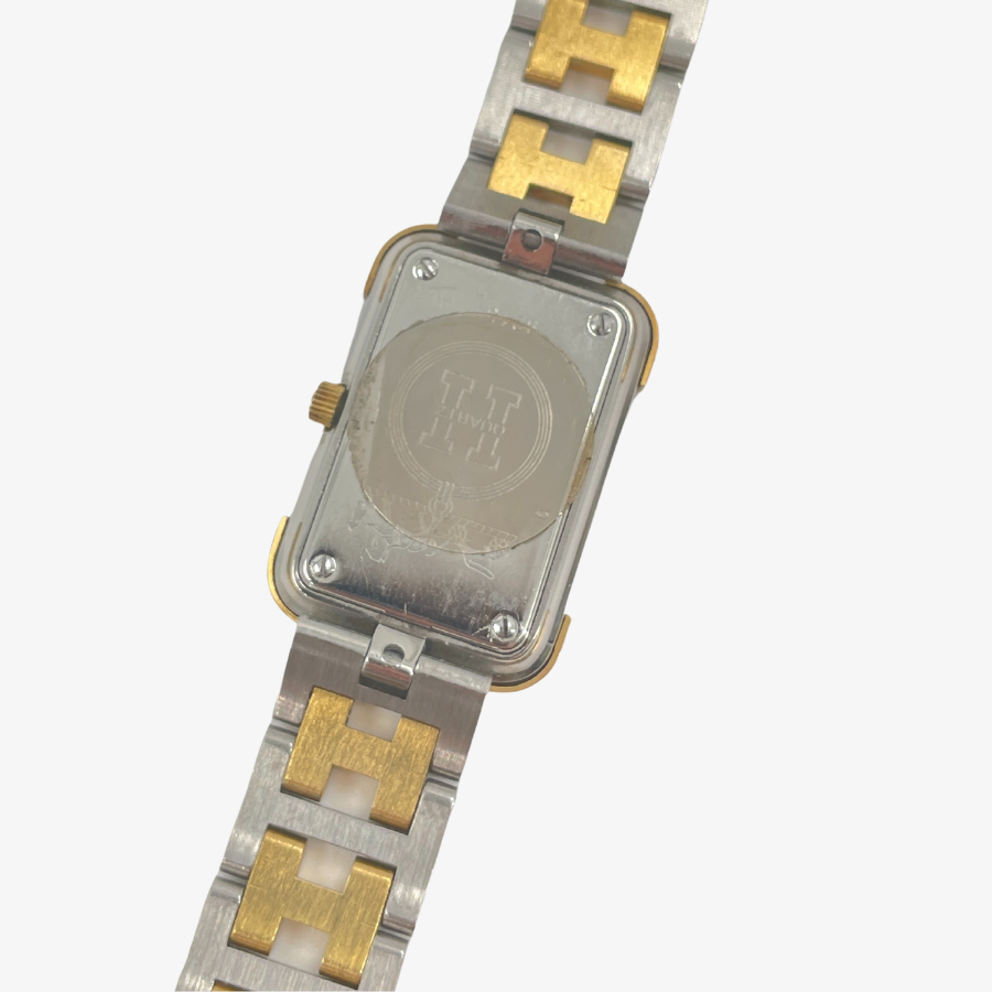HERMES Silver & Gold Croazur Clipper Watch