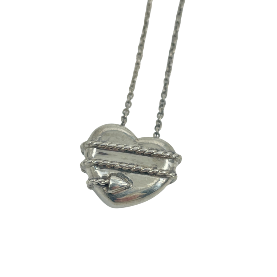 TIFFANY & CO Sterling Silver SV925 Heart & Arrow Necklace