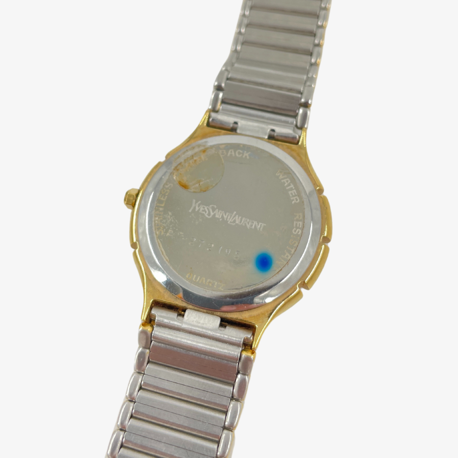 YSL Gold & Silver Moon Phase Watch