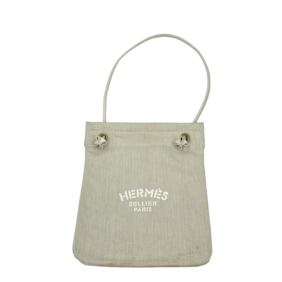 HERMES　サックアリーヌPM　トワルシェブロン　ナチュラル