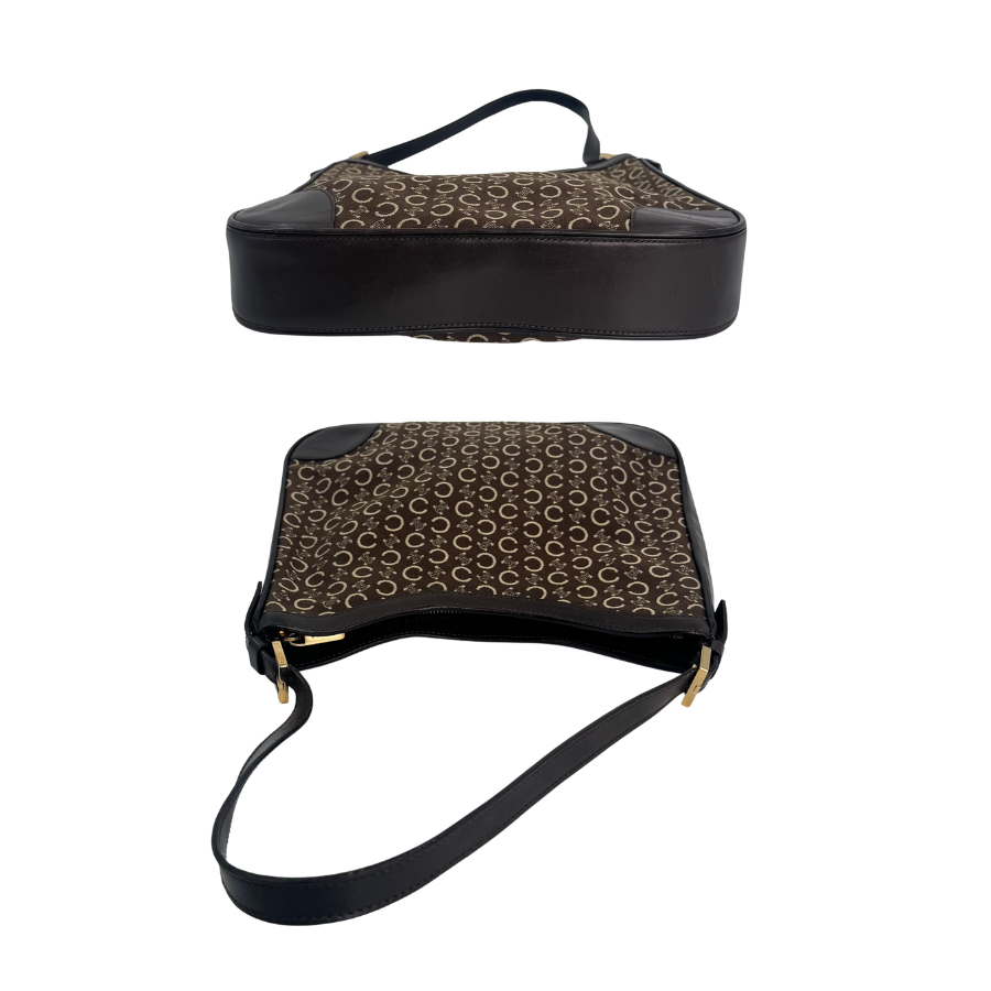 CELINE　ショルダーバッグ　茶　F525