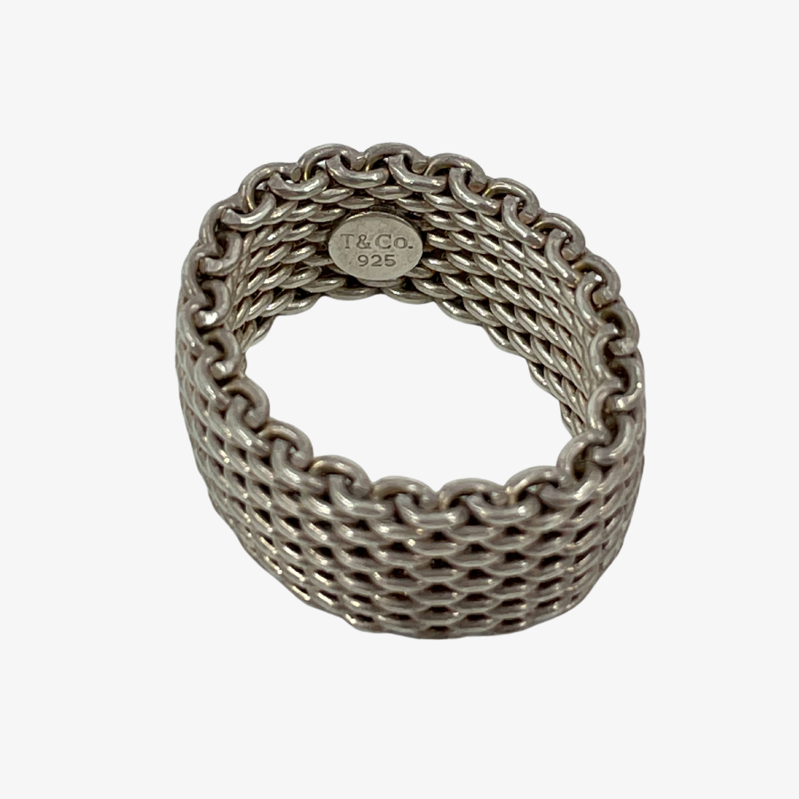 TIFFANY Stering Silver Chain Ring