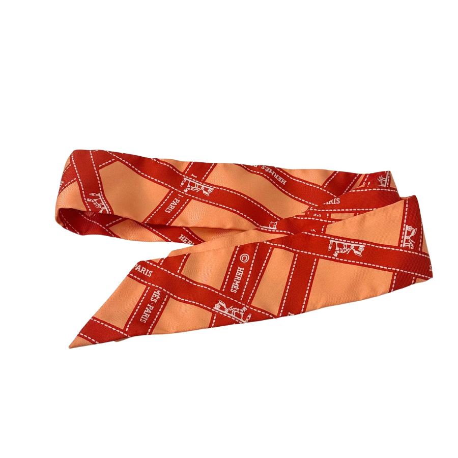 HERMES　ツイリー　オレンジ