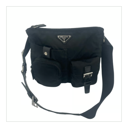 PRADA　ウエストバッグ　ナイロン　ブラック