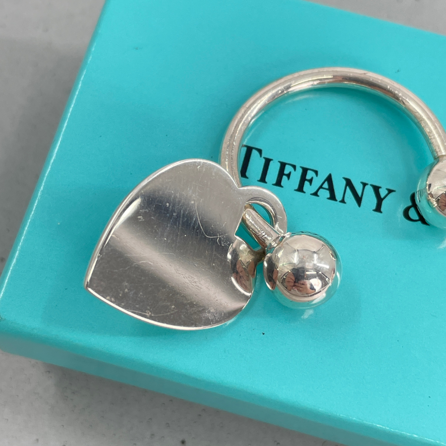 TIFFANY　ハートモチーフ　キーリング
