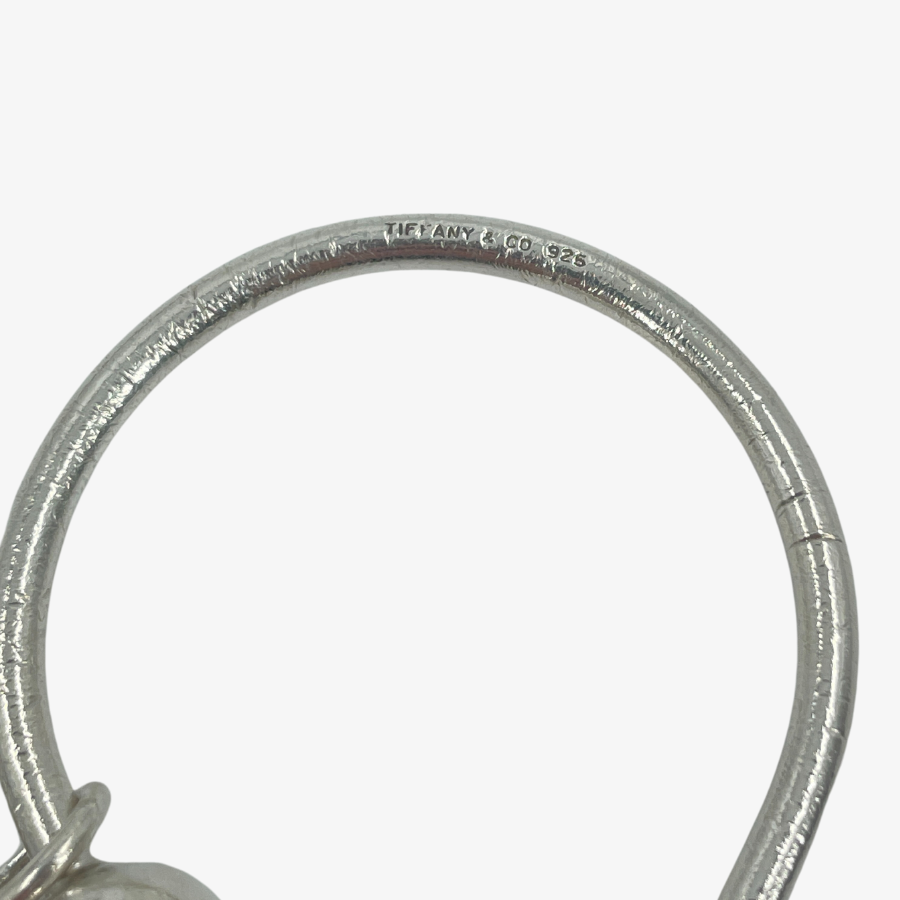 TIFFANY & Co Sterling Silver SV925 Heart Charm Key Ring