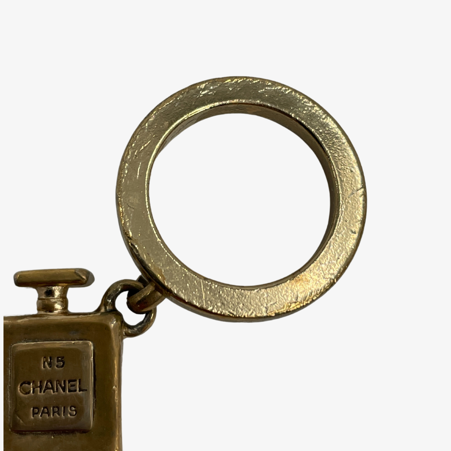 CHANEL Gold Perfume Charm Ring