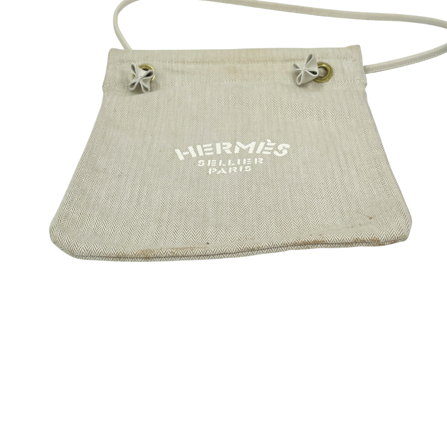 HERMES　サックアリーヌPM　トワルシェブロン　ナチュラル