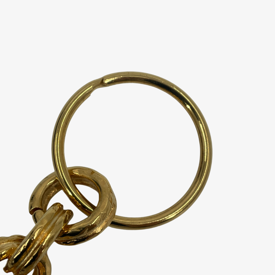CHANEL Coco Mark Vintage Gold Key Ring