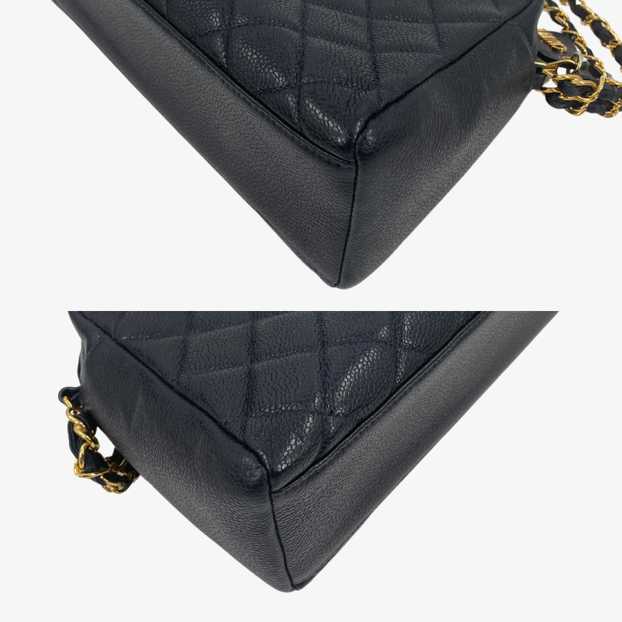 CHANEL Coco Caviar Chain Shoulder Bag