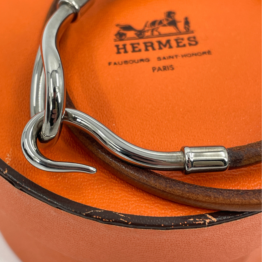 HERMES Jumbo Silver Bracelet