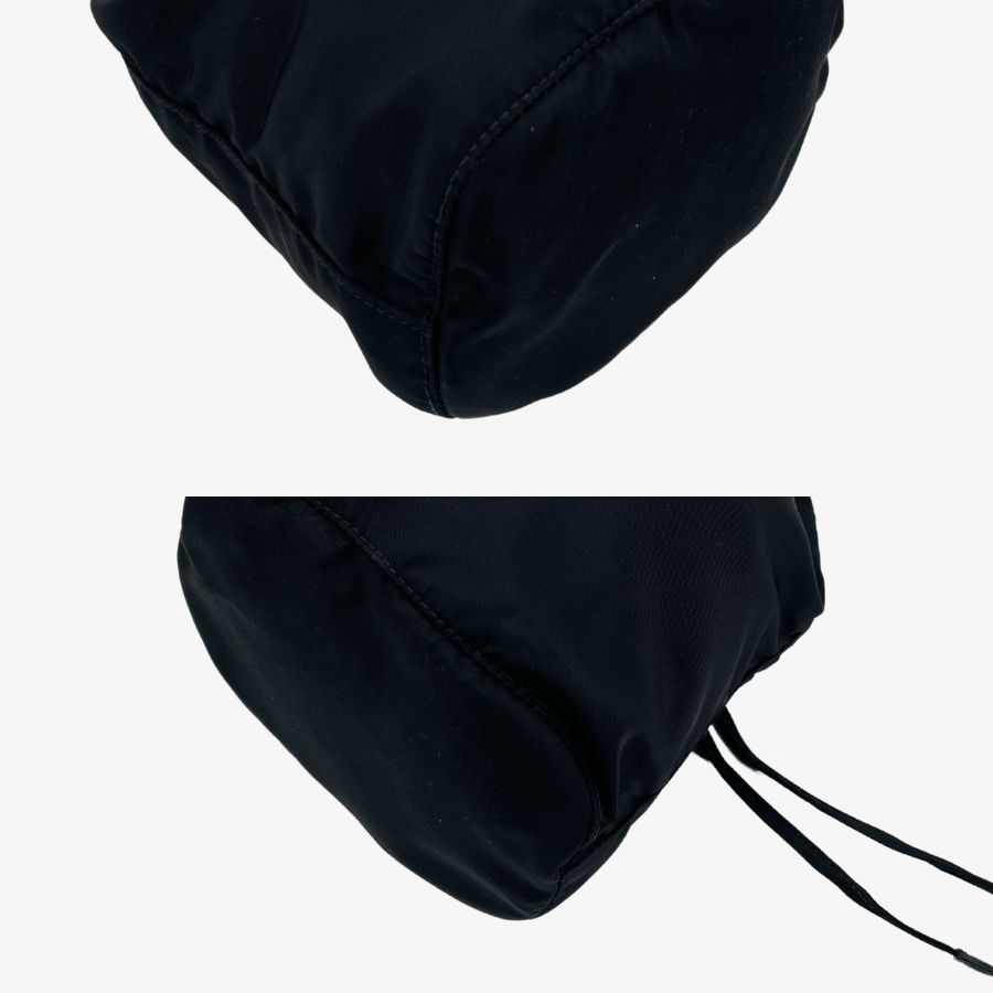 PRADA Nylon Drawstring Clutch Bag
