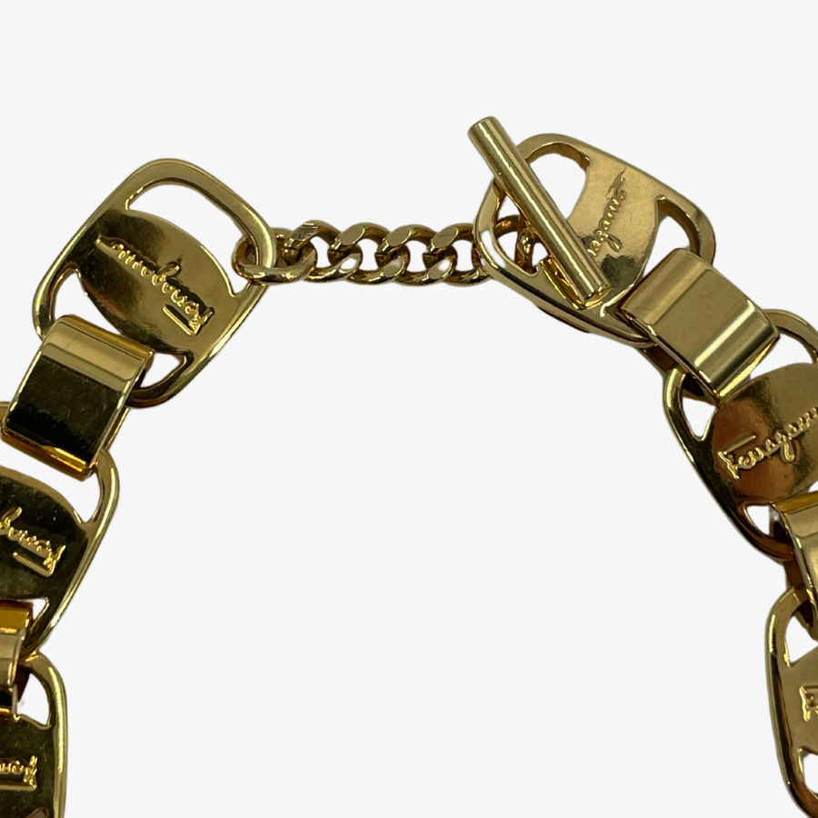 SALVATORE FERRAGAMO Chain Bracelet Gold GP