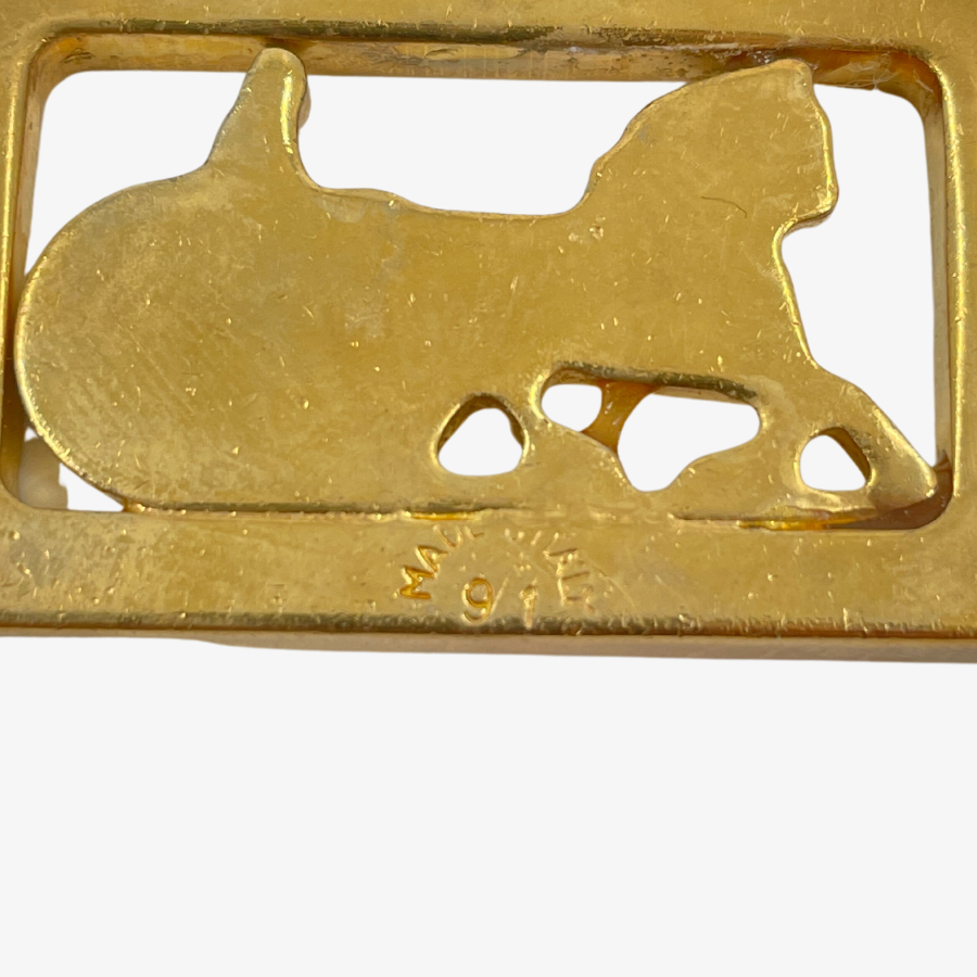 CELINE key ring charm metal gold Women Used –