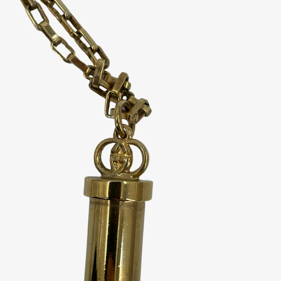 GUCCI Perfume Bottle Charm Chain Necklace