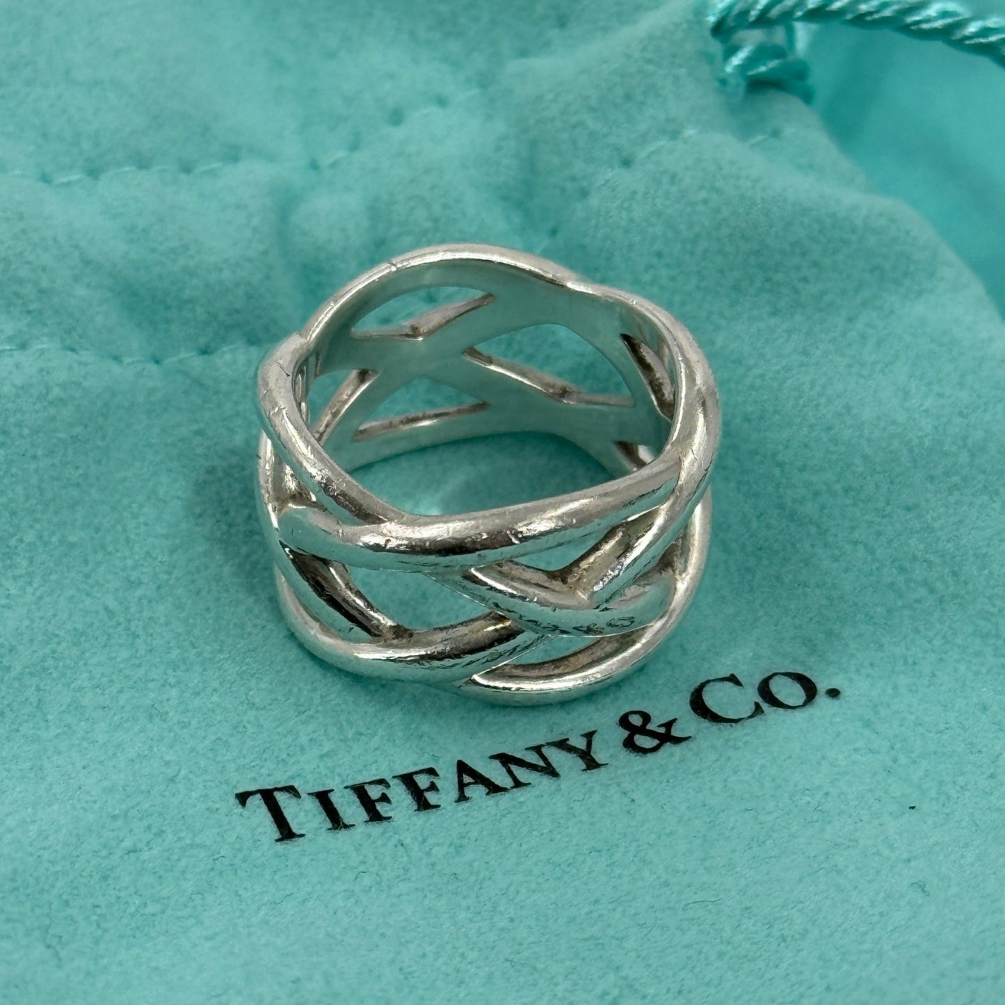 TIFFANY リング ケルティックノット SV925 16号