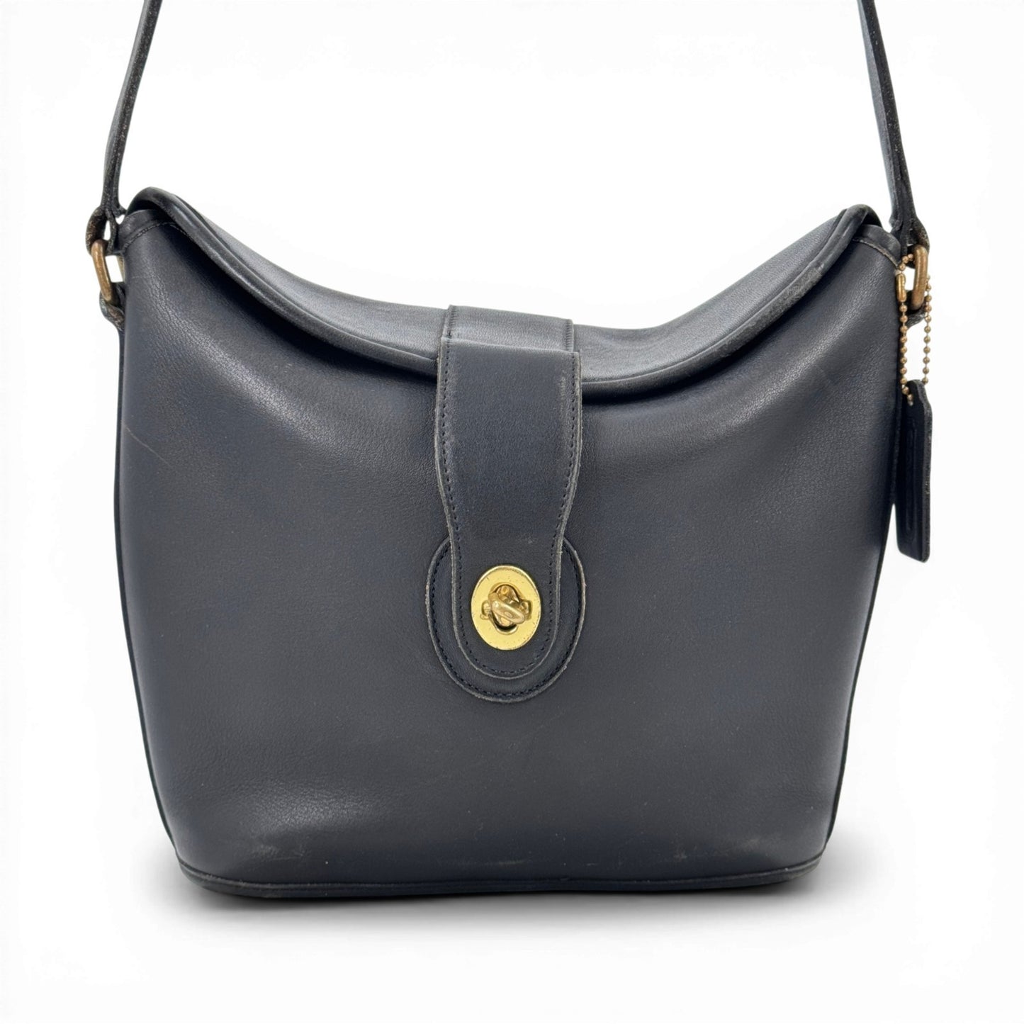 COACH ショルダーバッグ ブラック フルグレインレザー