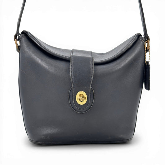 COACH ショルダーバッグ ブラック フルグレインレザー