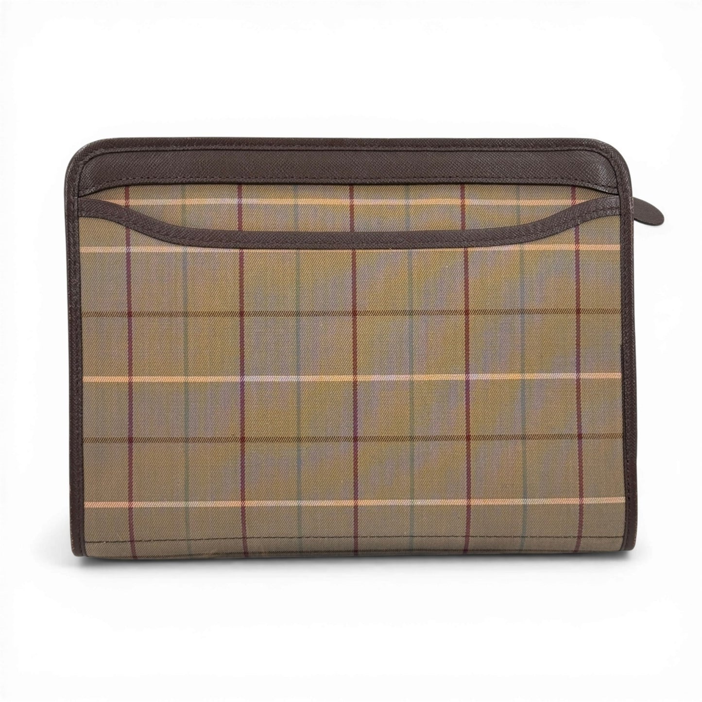 BURBERRY クラッチバッグ チェック キャンバス ヴィンテージ