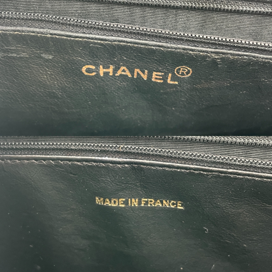 CHANEL Caviar Coco Mark Shoulder Bag