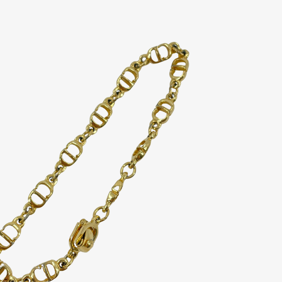 CRISTIAN DIOR Logo Gold Bracelet