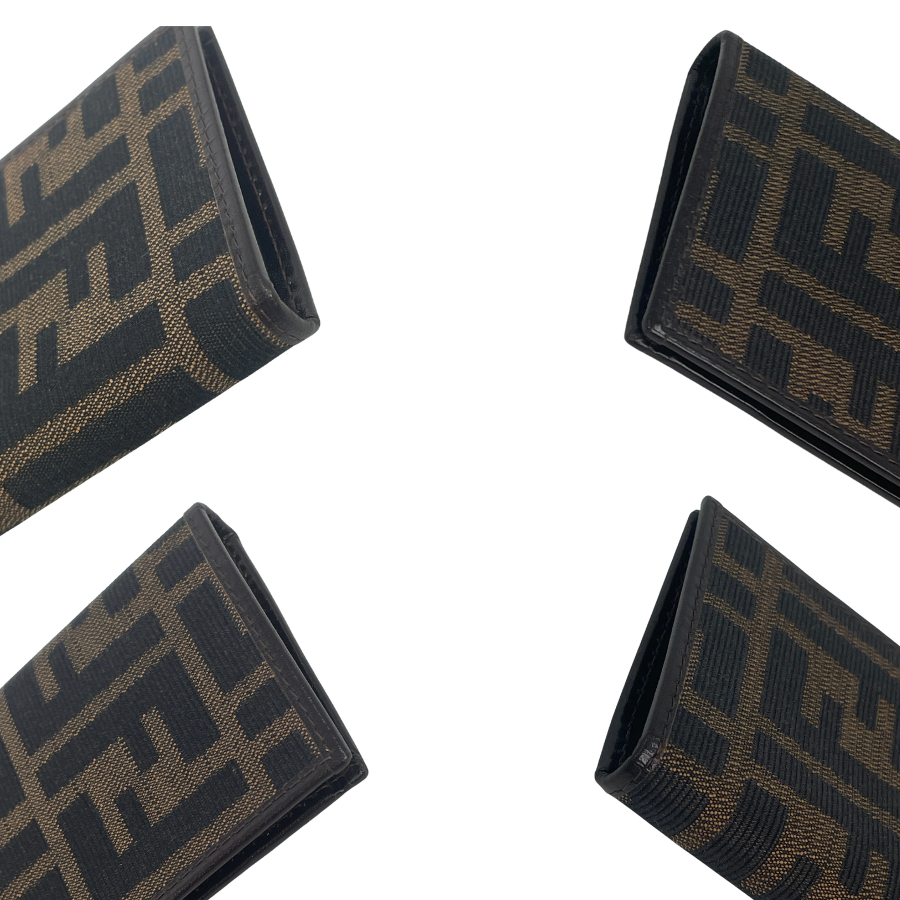 FENDI　財布　二つ折り　ズッカキャンバス
