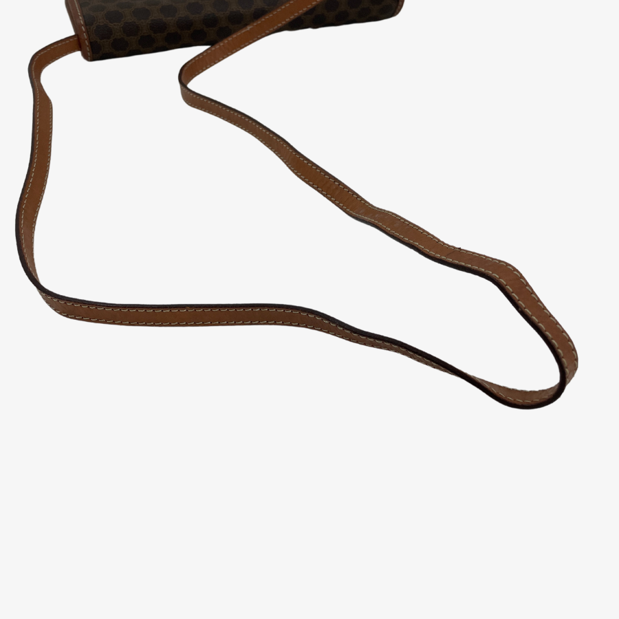 CELINE Macadam Canvas Shoulder Bag