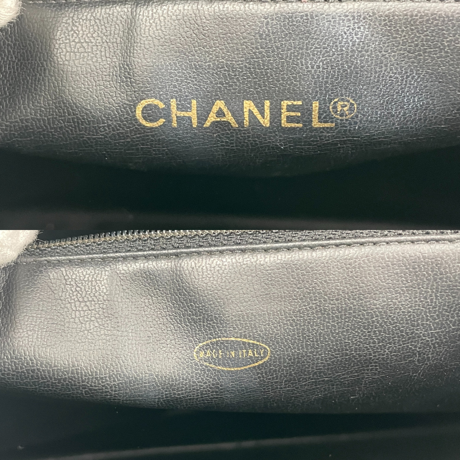 CHANEL Triple Coco Mark Caviar Shoulder Bag