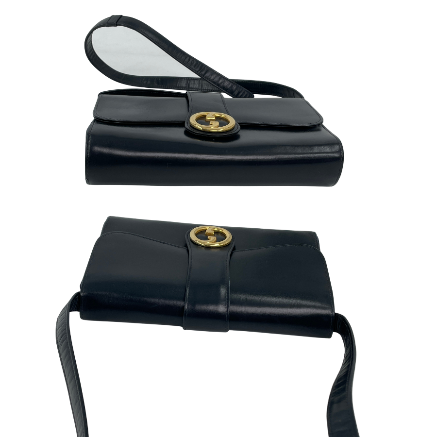 GUCCI ショルダーバッグ  ヴィンテージ ブラック