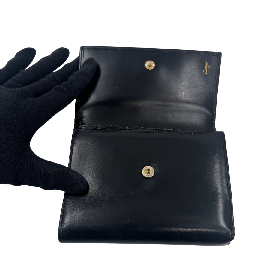 Cartier　２つ折り長財布　サファイア