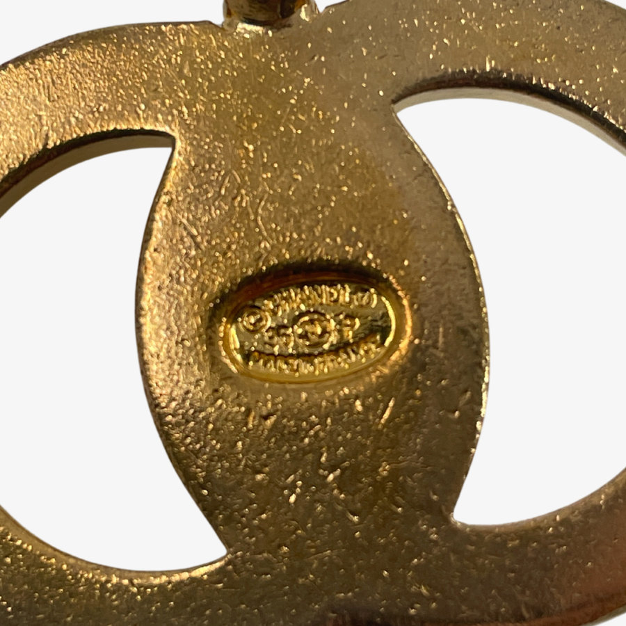 CHANEL Gold Coco Charm Key Ring GP
