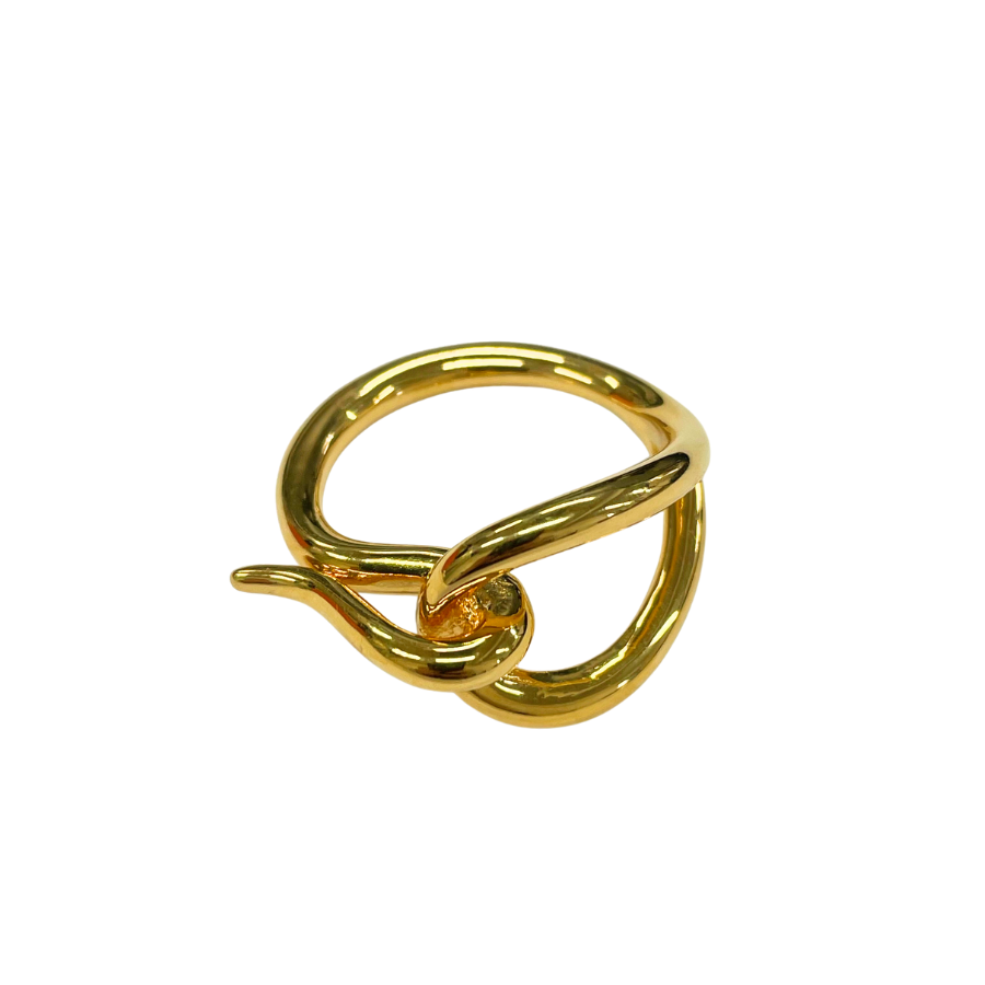 HERMES スカーフリング   ゴールド