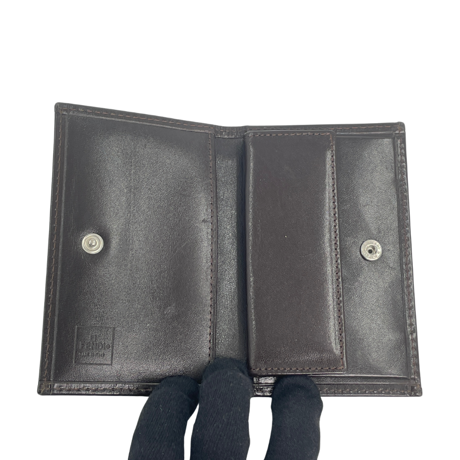 FENDI　財布　二つ折り　ズッカキャンバス