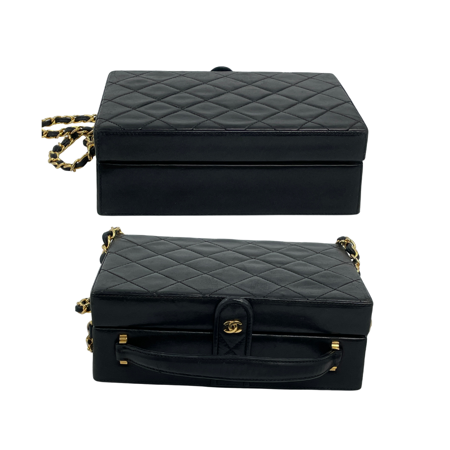 CHANEL　マトラッセ　ハンドバッグ　ラムスキン