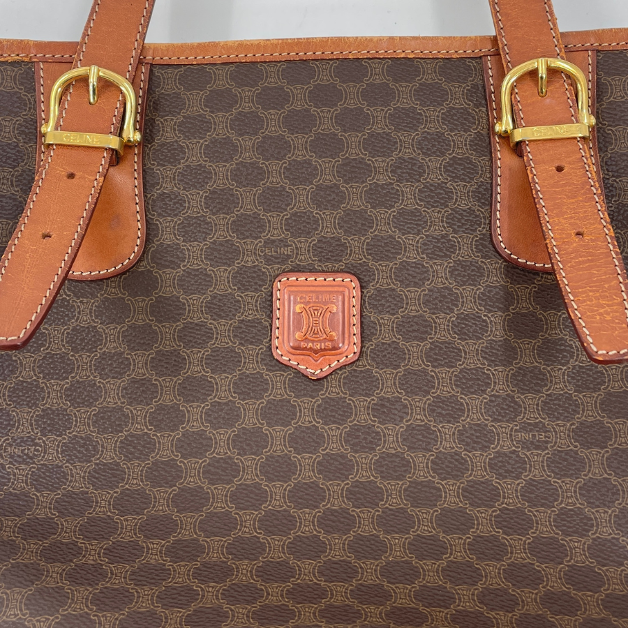 CELINE　マカダムショルダーバッグ