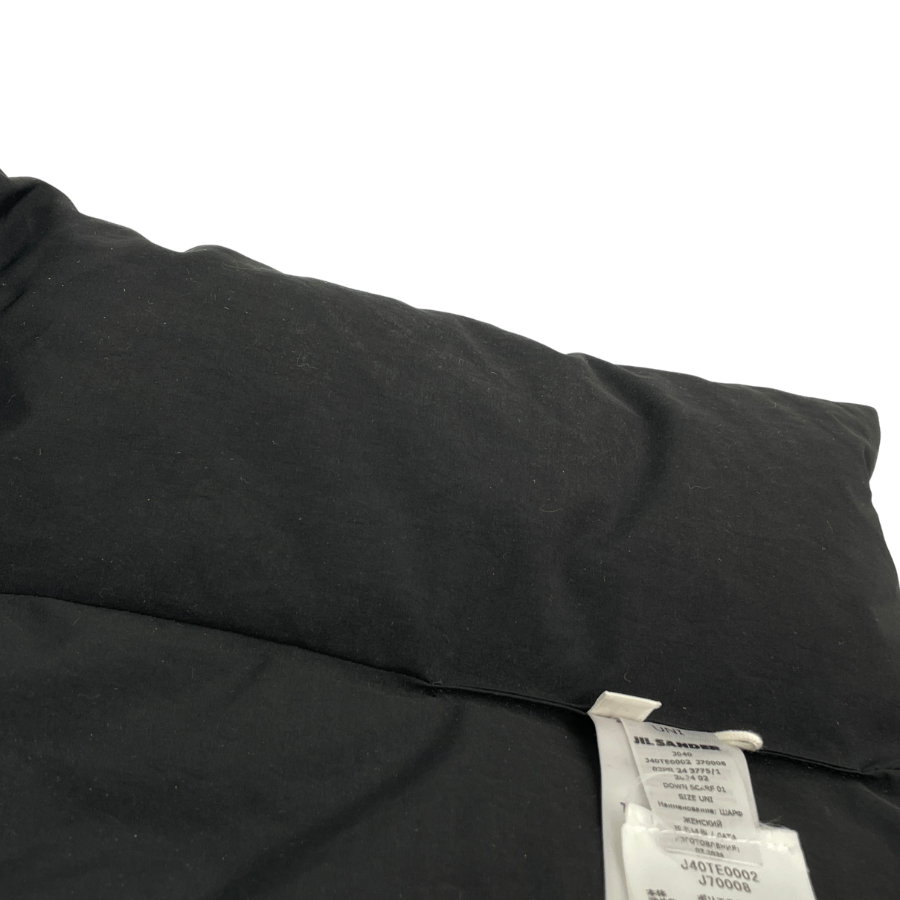 Jil Sander マフラー ダウン ブラック