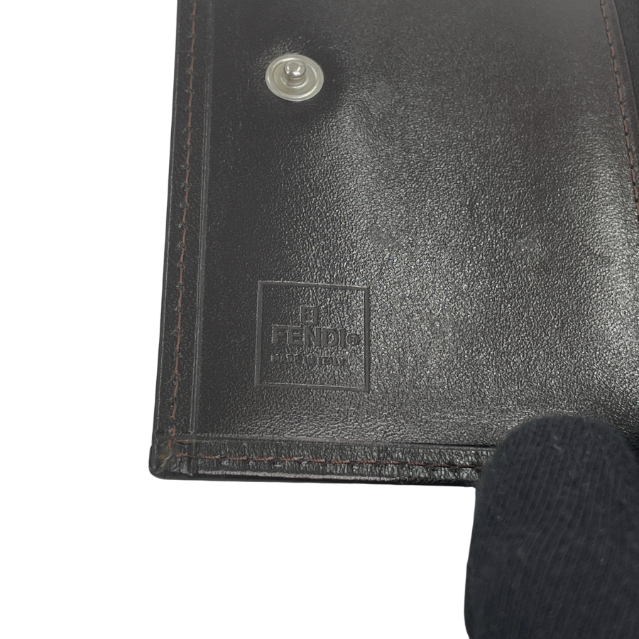 FENDI　財布　二つ折り　ズッカキャンバス