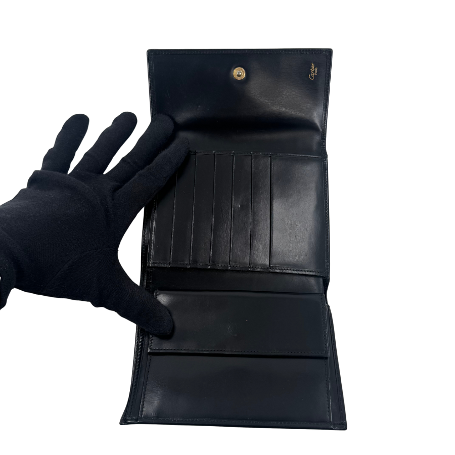 Cartier　２つ折り長財布　サファイア