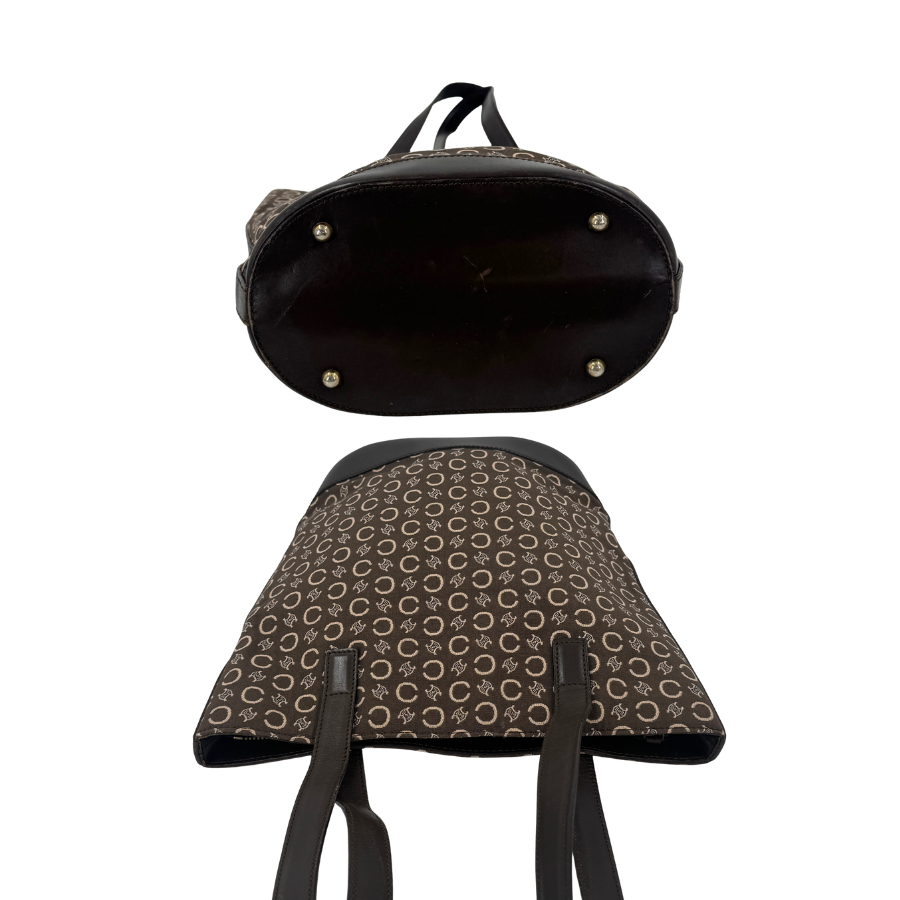 CELINE　トートバッグ　マカダム　ブラウン