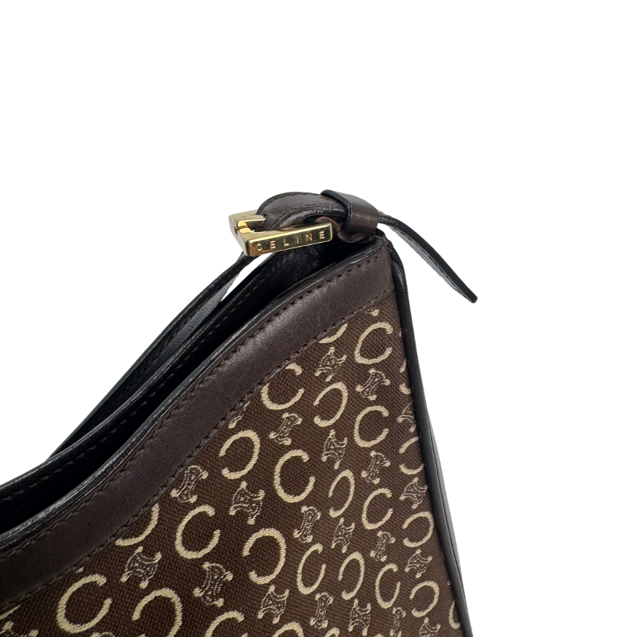 CELINE　ショルダーバッグ　茶　F525