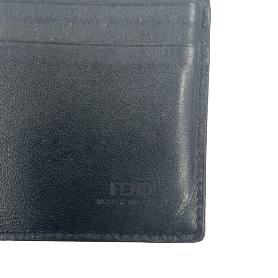 FENDI Zukka Canvas Money Clip Gray