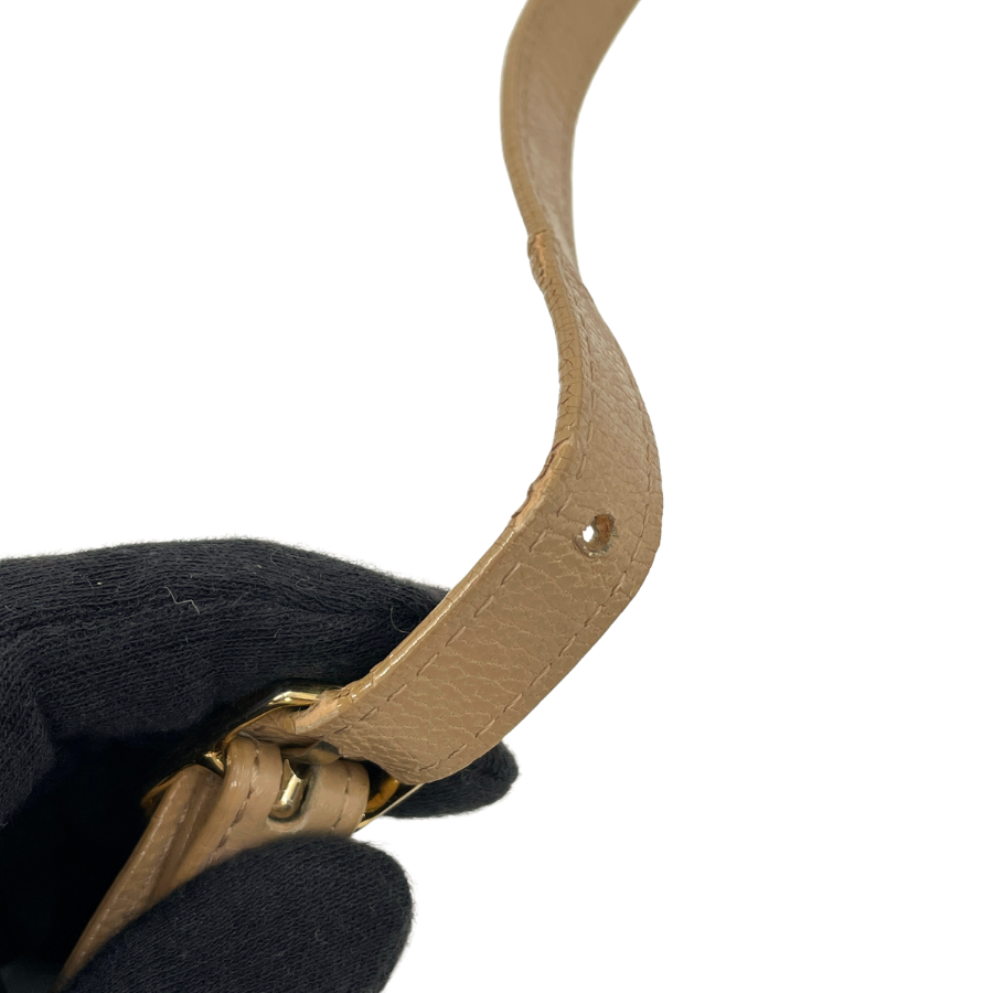 Yves saint laurent　型押しリザード　レザー　ショルダーバッグ