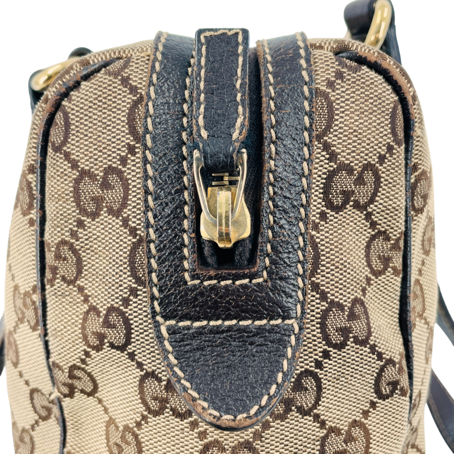 GUCCI GGキャンバス ボストンバッグ