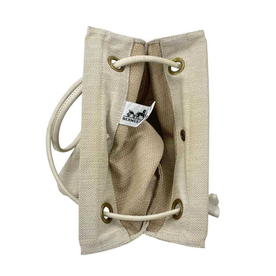 HERMES　サックアリーヌPM　トワルシェブロン　ナチュラル
