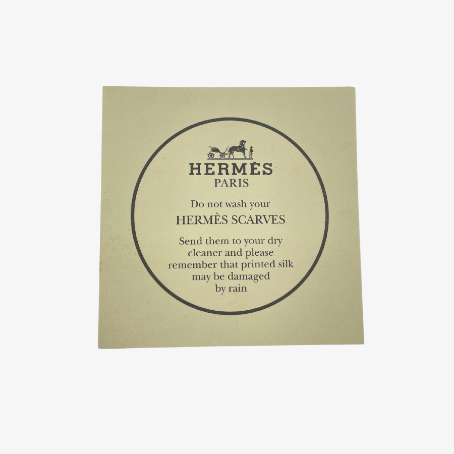 HERMES Green Silk Scarf 90