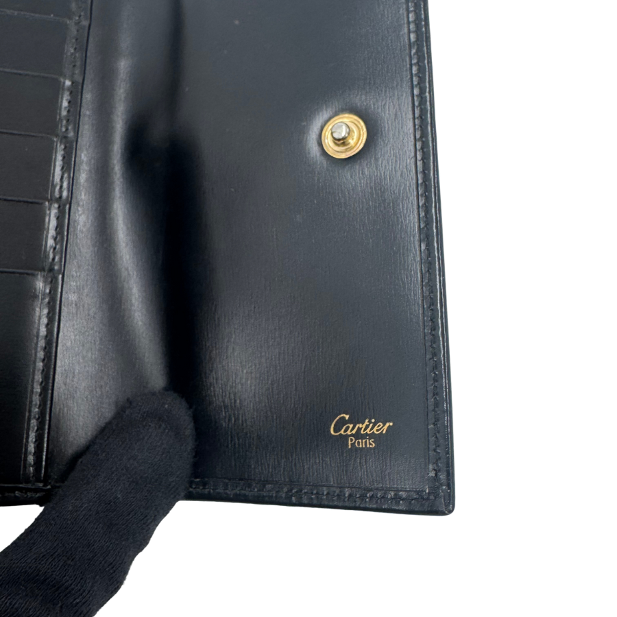 Cartier　２つ折り長財布　サファイア