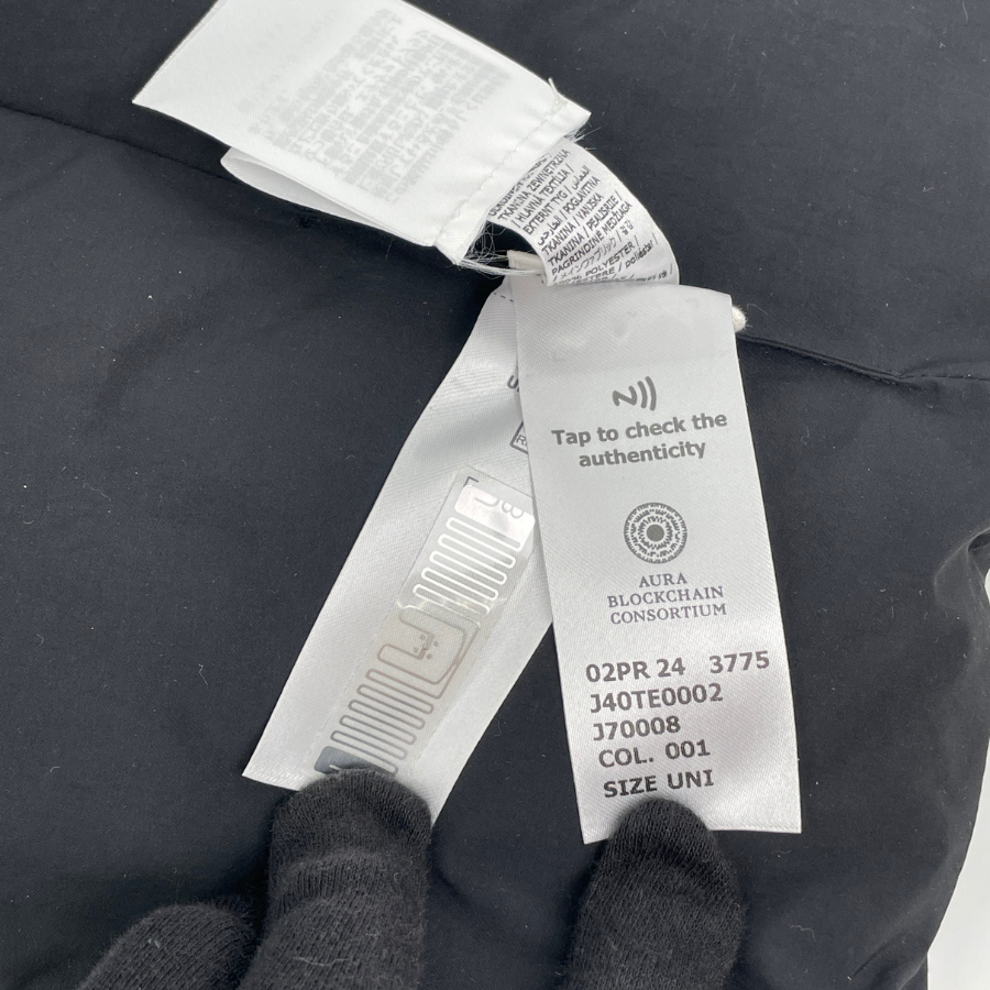 Jil Sander マフラー ダウン ブラック