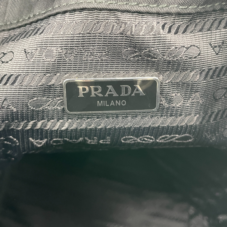 PRADA Nylon Drawstring Clutch Bag