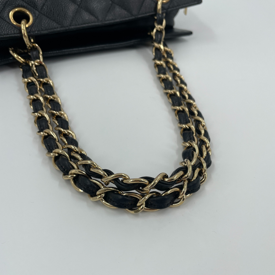 CHANEL Caviar Coco Chain Shoulder Bag