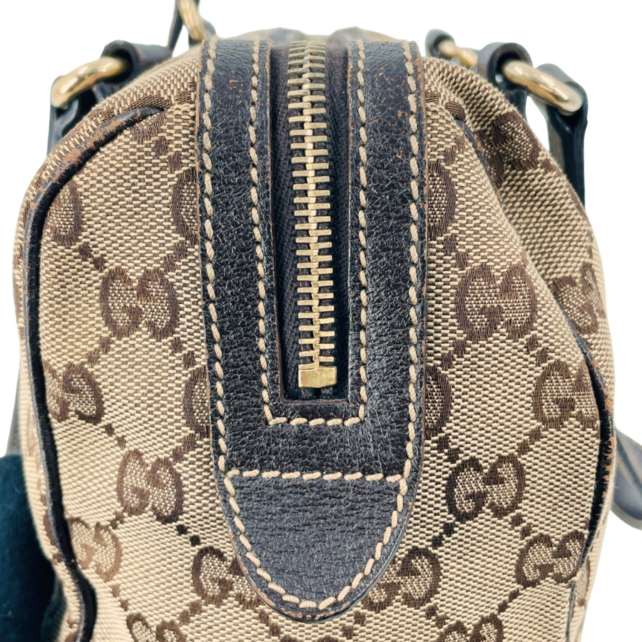 GUCCI GGキャンバス ボストンバッグ